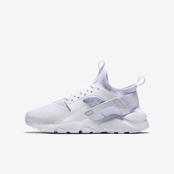 Nike Air Huarache Ultra - Nagyobb Gyerek Utcai Cipő - Fehér/Fehér/Fehér